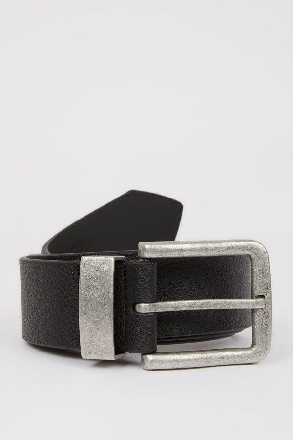 DEFACTO DEFACTO Men's Faux Leather Jean Belt