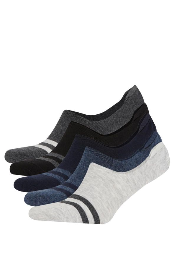 DEFACTO DEFACTO Men's Five-Pack Cotton Ballet Socks.