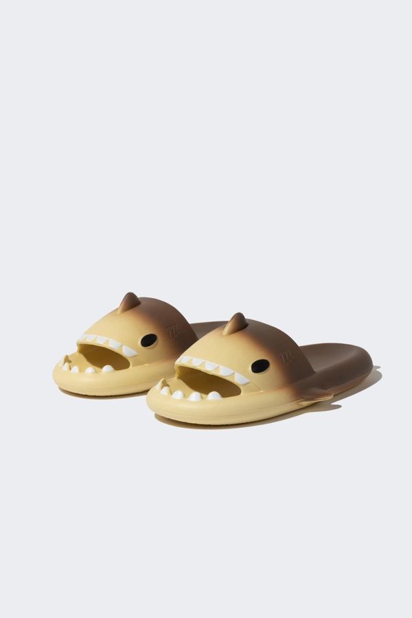 DEFACTO DEFACTO Men's High Sole Shark Eva Slippers