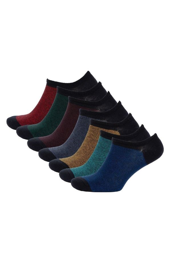 DEFACTO DEFACTO Men's Invisible 7-Pack Cotton Sneaker Socks