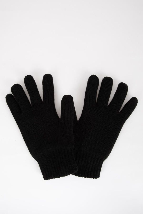 DEFACTO DEFACTO Men's Knitted Basic Gloves