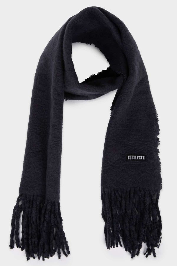 DEFACTO DEFACTO Men's Label Detailed Woven Scarf