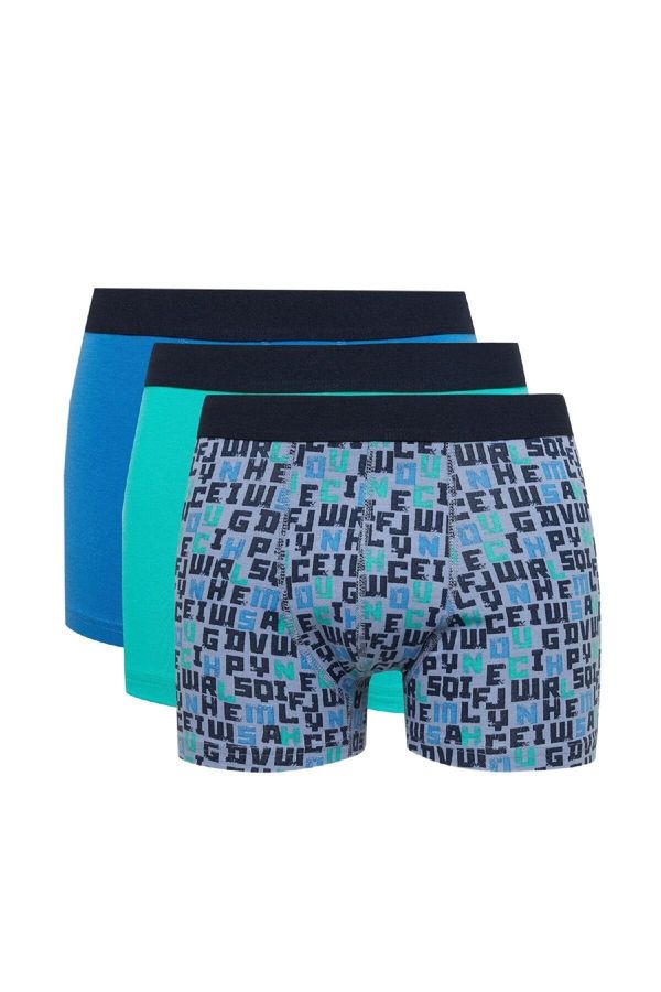 DEFACTO DEFACTO Men's Patterned 3-Pack Boxer