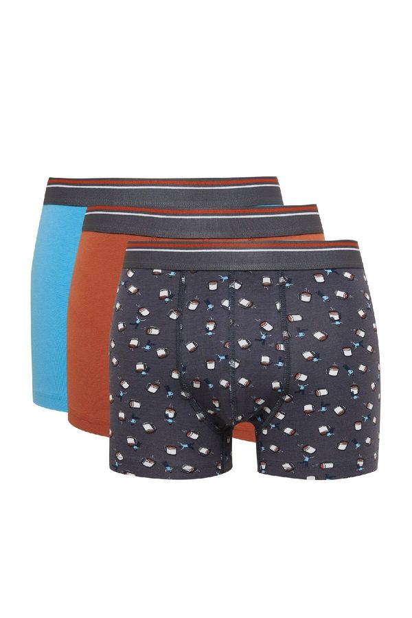 DEFACTO DEFACTO Men's Patterned 3-Pack Boxer