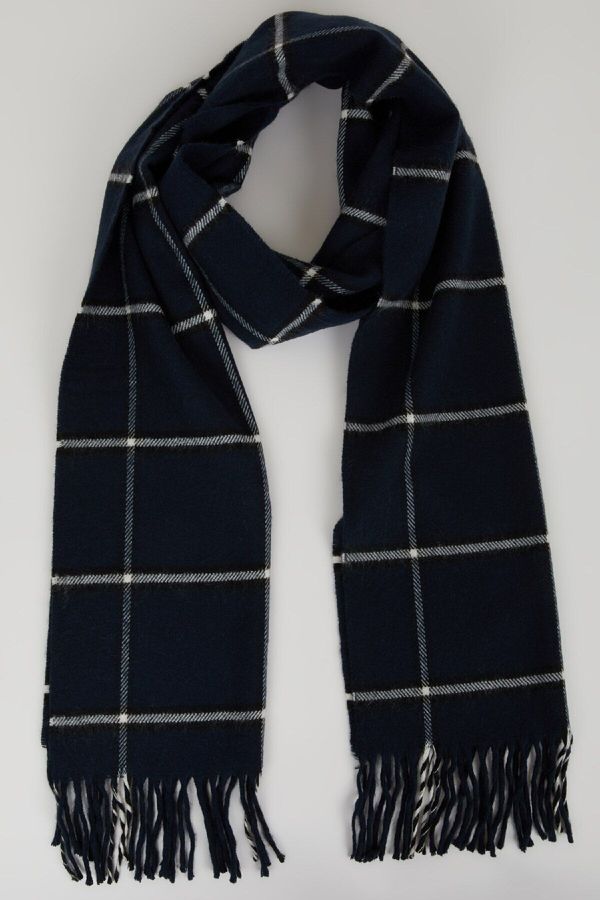 DEFACTO DEFACTO Men's Plaid Woven Scarf