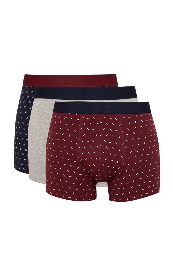 DEFACTO DEFACTO Men's Regular Fit Patterned 3-Pack Boxer