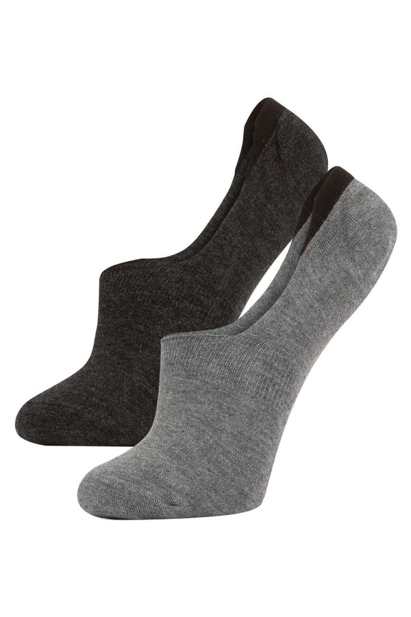 DEFACTO DEFACTO Men's Seamless 2-pack Bamboo Ballet Ballet Socks.