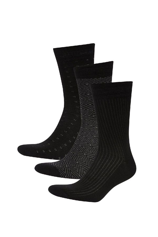 DEFACTO DEFACTO Men's Seamless 3-Piece Bamboo Long Socks C6679Axns