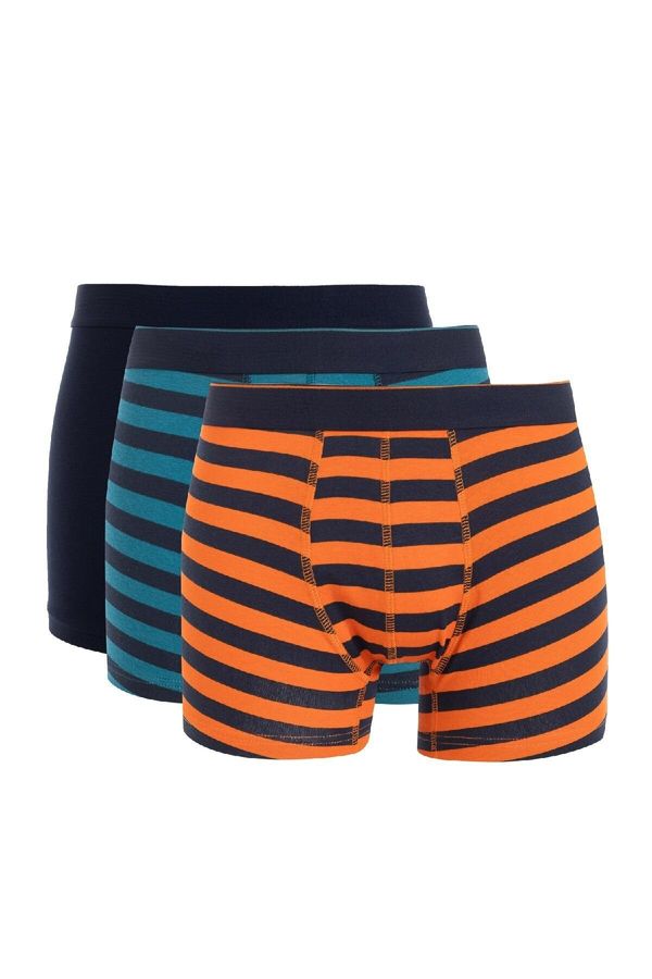 DEFACTO DEFACTO Men's Striped 3-Piece Boxers