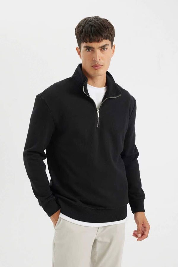 DEFACTO DEFACTO Men's Sweatshirt Black X7405az/bk81