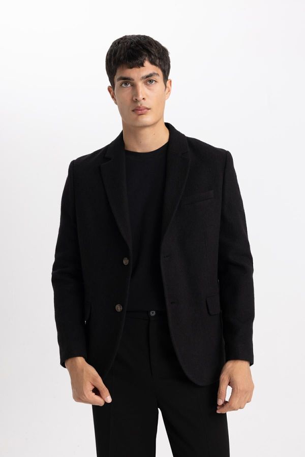 DEFACTO DEFACTO Modern Fit Jacket Collar Button-Down Blazer Jacket