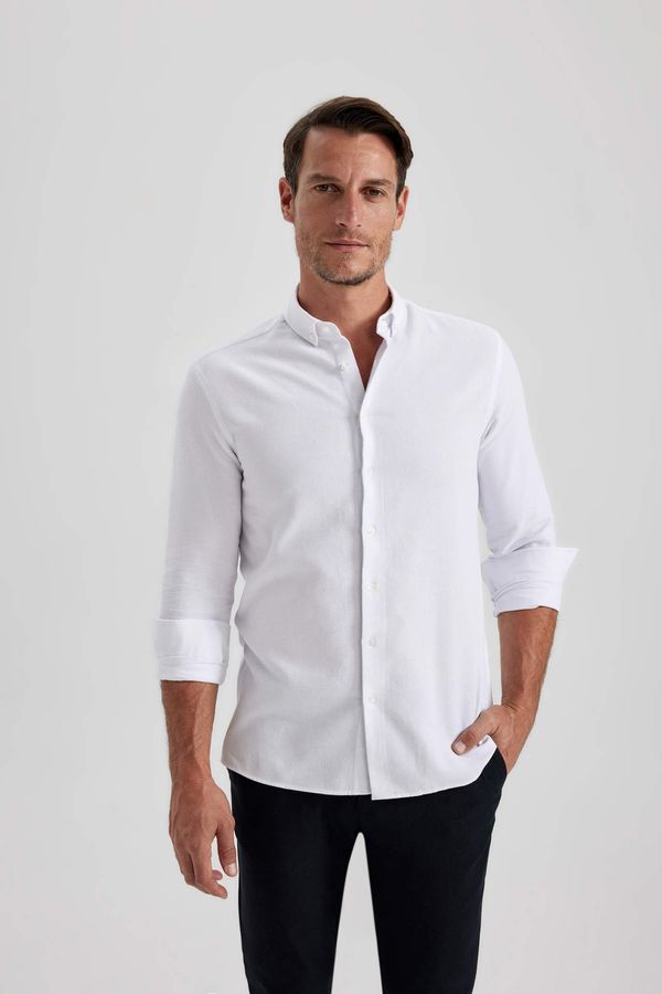 DEFACTO DEFACTO Modern Fit Shirt Collar Long Sleeve Shirt