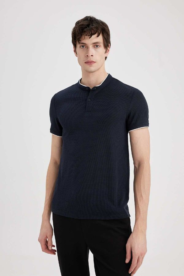 DEFACTO DEFACTO Modern Fit Stand Collar Short Sleeve Polo Shirt