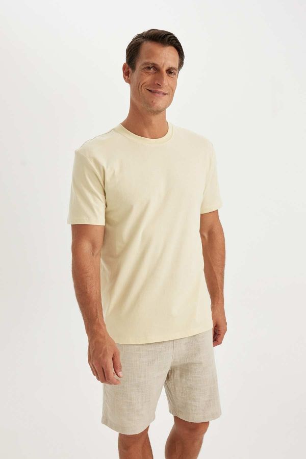 DEFACTO DEFACTO New Regular Fit Crew Neck Basic Short Sleeve T-Shirt