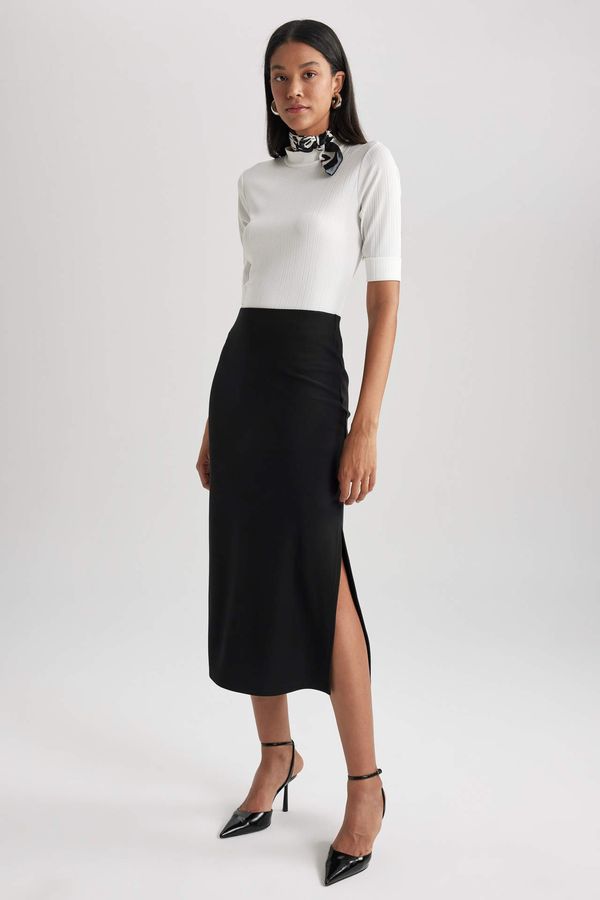 DEFACTO DEFACTO Normal Waist Midi Knitted Skirt