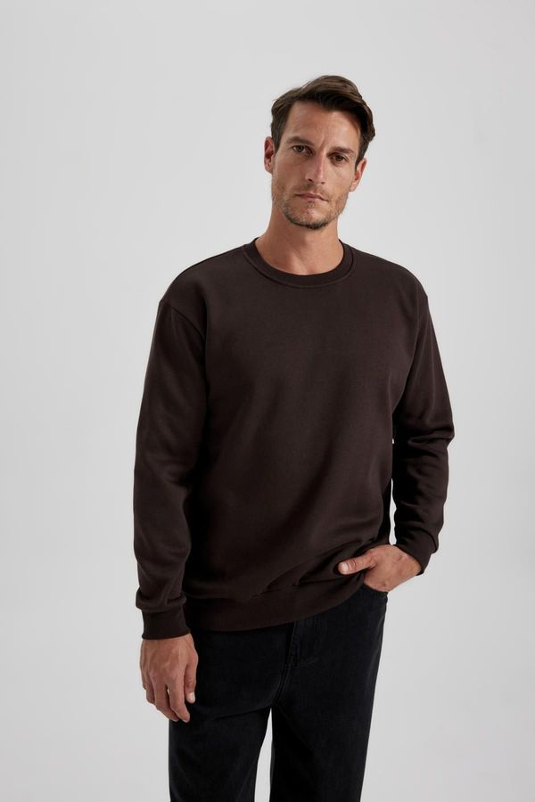 DEFACTO DEFACTO Oversize Fit Crew Neck Basic Sweatshirt