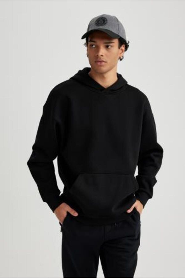 DEFACTO DEFACTO Oversize Fit Hooded Basic Sweatshirt