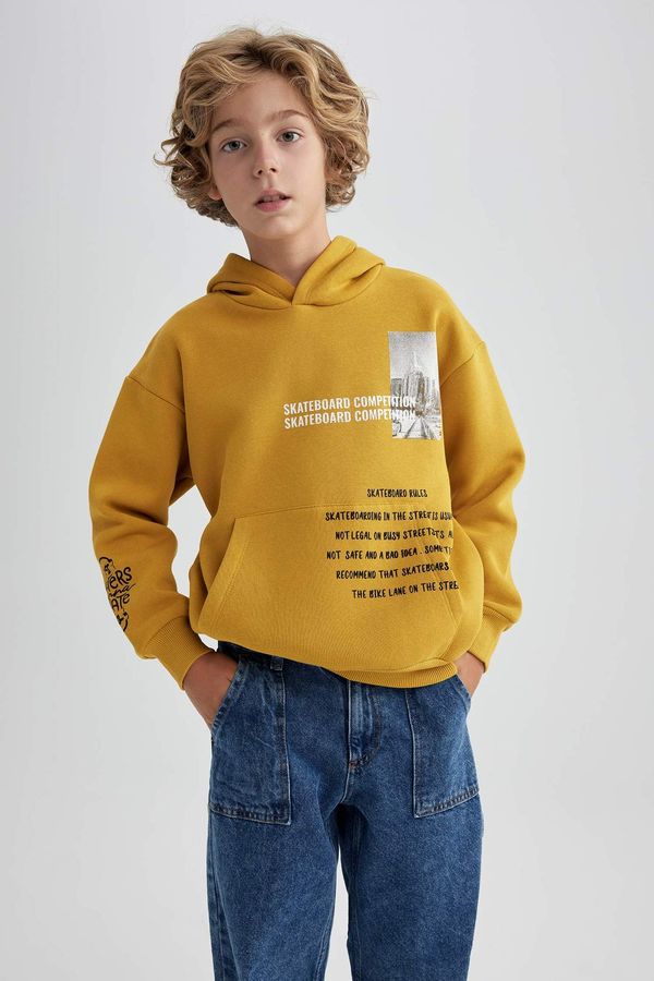 DEFACTO DEFACTO Oversize Fit Hooded Sweatshirt