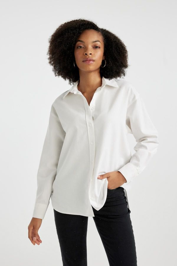 DEFACTO DEFACTO Oversize Fit Oxford Long Sleeve Shirt