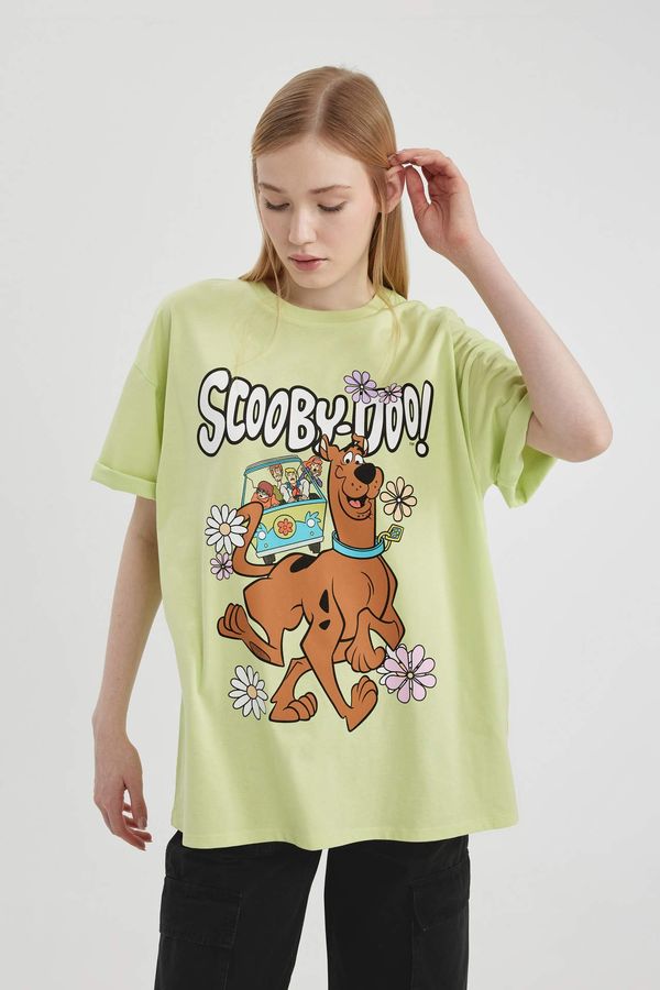 DEFACTO DEFACTO Oversize Fit Scooby Doo Licensed Crew Neck Printed Short Sleeve T-Shirt