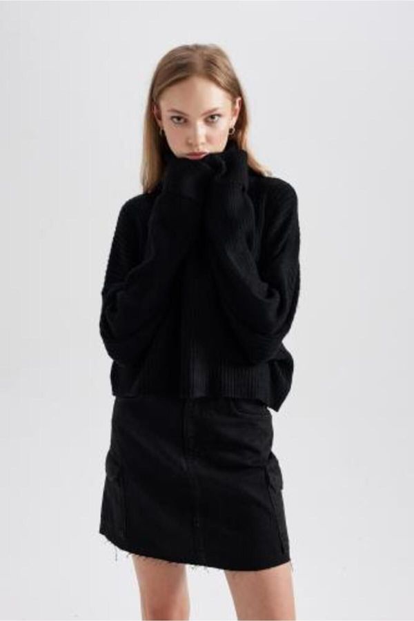 DEFACTO DEFACTO Oversize Fit Turtleneck Sweater