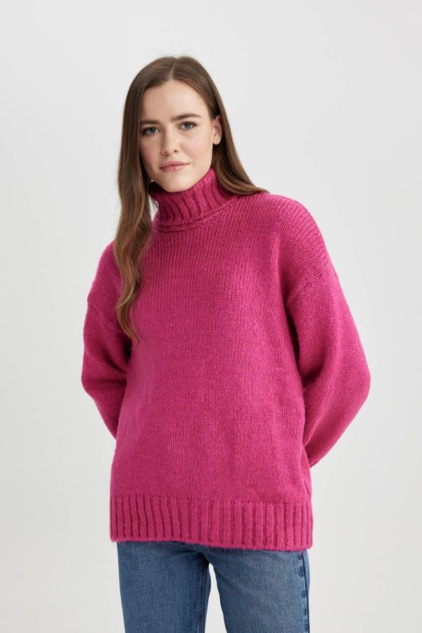 DEFACTO DEFACTO Oversize Fit Turtleneck Sweater Tunic