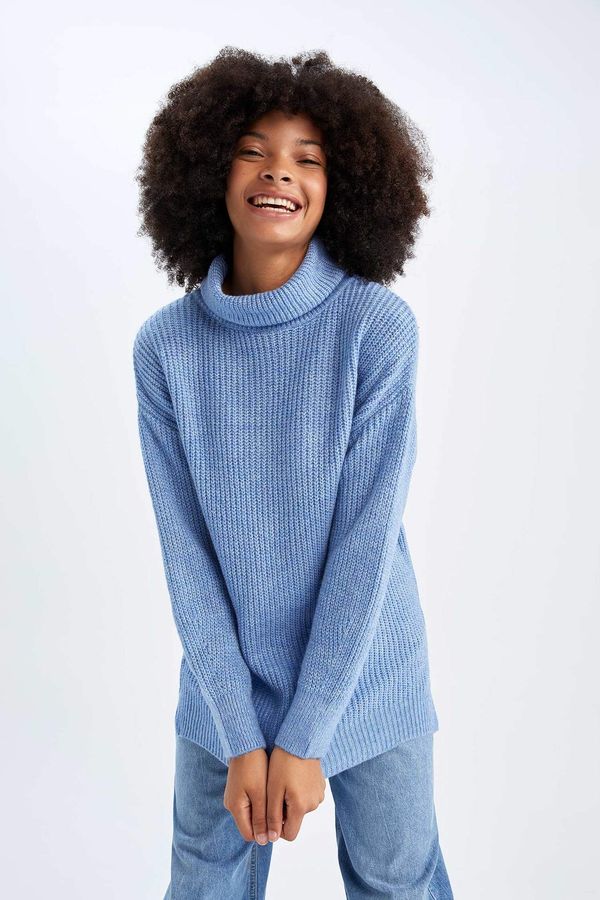 DEFACTO DEFACTO Oversize Fit Turtleneck Tunic