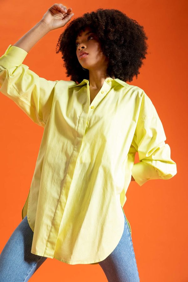 DEFACTO DEFACTO Oversized Fit Poplin Shirt