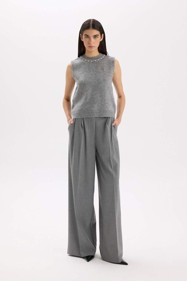 DEFACTO DEFACTO Pants Wide Leg Pocket High Waist Wide Leg Long Length