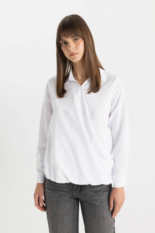 DEFACTO DEFACTO Poplin Long Sleeve Shirt Tunic