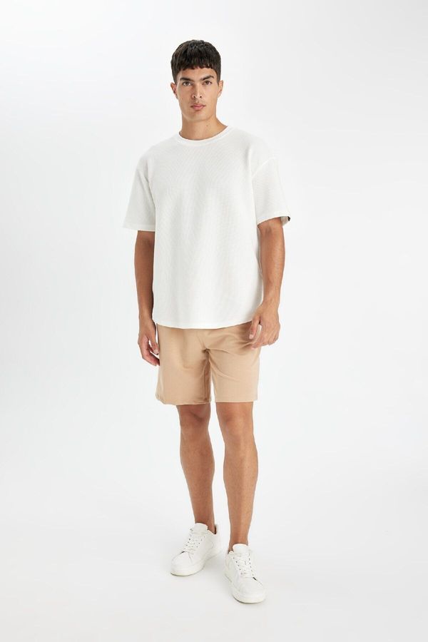 DEFACTO DEFACTO Regular Fit Basic Plain Bermuda Shorts