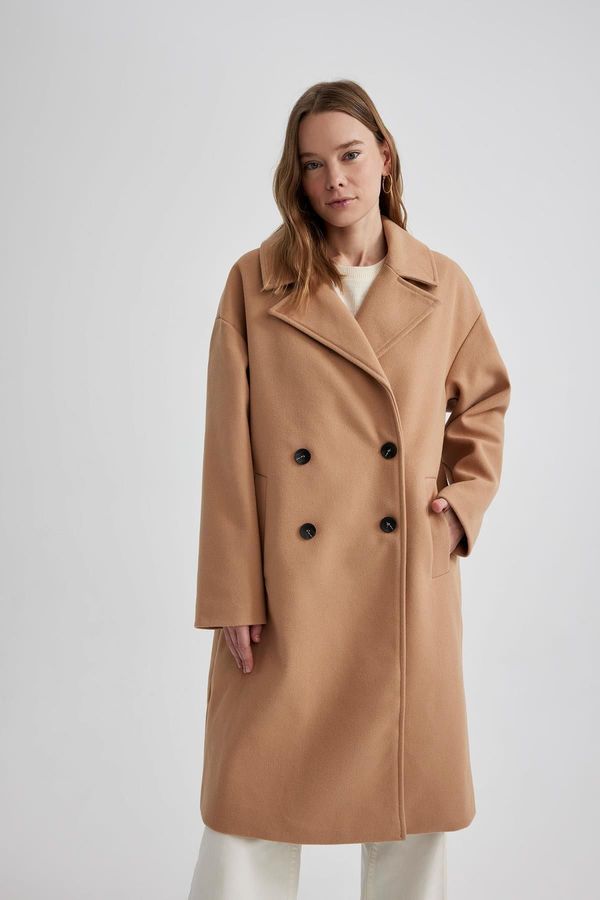 DEFACTO DEFACTO Regular Fit Cashmere Coat