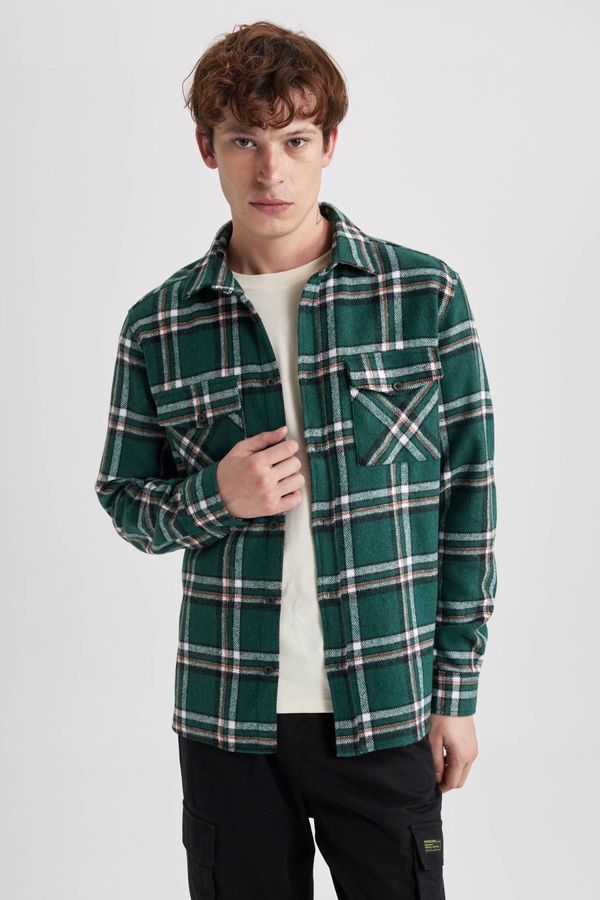 DEFACTO DEFACTO Regular Fit Checkered Lumberjack Long Sleeve Shirt