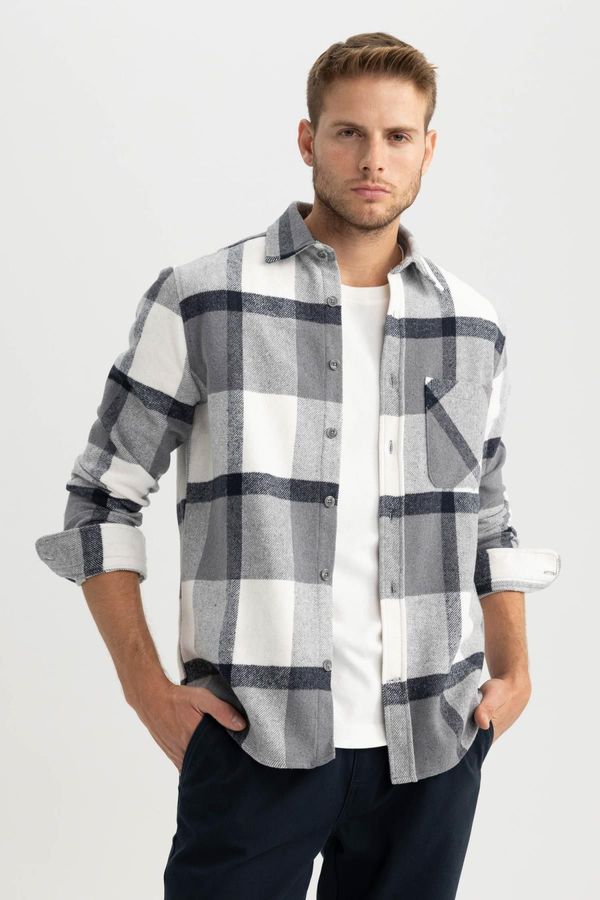 DEFACTO DEFACTO Regular Fit Checkered Lumberjack Long Sleeve Shirt