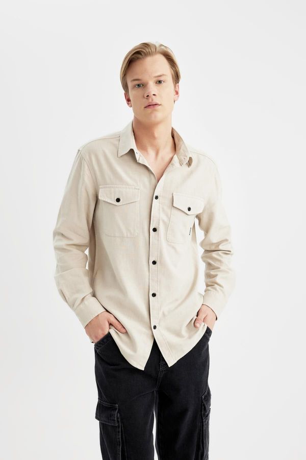 DEFACTO DEFACTO Regular Fit Cotton Long Sleeve Shirt