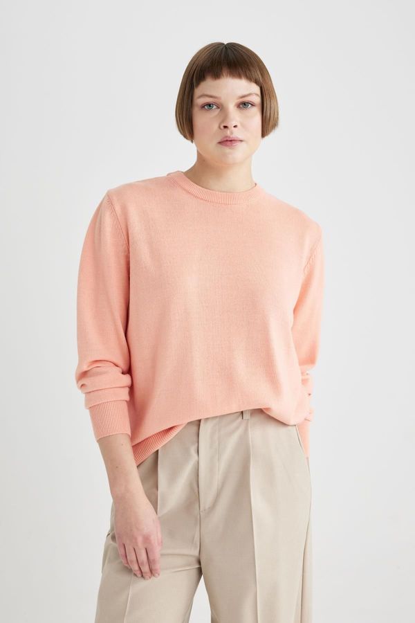 DEFACTO DEFACTO Regular Fit Crew Neck Basic Knitwear Sweater