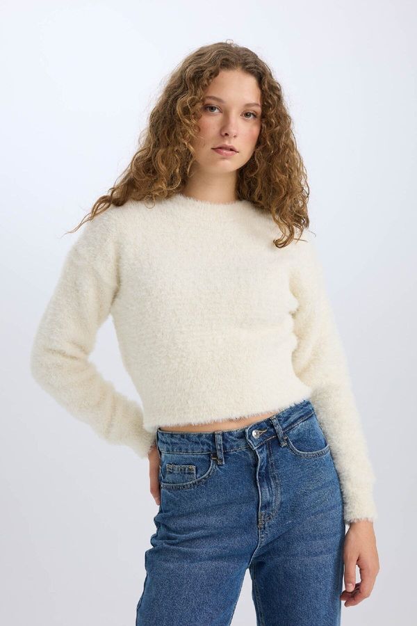 DEFACTO DEFACTO Regular Fit Crew Neck Knitwear Sweater