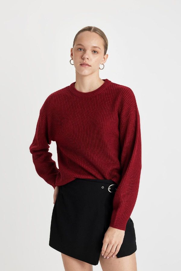 DEFACTO DEFACTO Regular Fit Crew Neck Knitwear Sweater