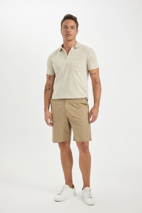 DEFACTO DEFACTO Regular Fit Gabardine Bermuda Shorts