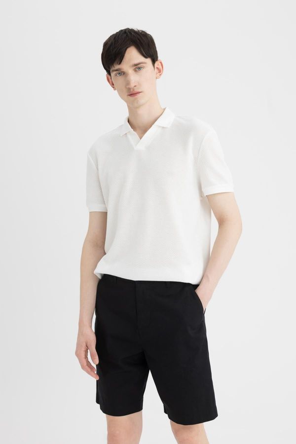 DEFACTO DEFACTO Regular Fit Gabardine Bermuda Shorts