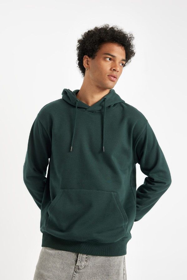 DEFACTO DEFACTO Regular Fit Hooded Sweatshirt