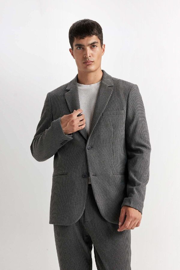 DEFACTO DEFACTO Regular Fit Jacket Collar Blazer Jacket