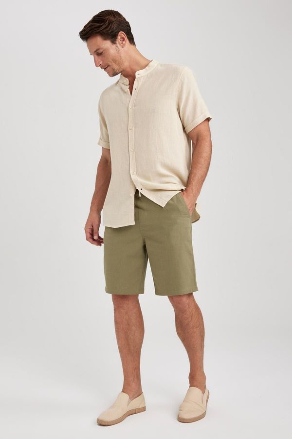 DEFACTO DEFACTO Regular Fit Linen Look Shorts