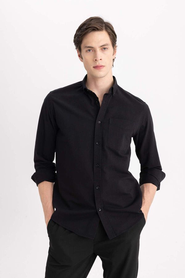 DEFACTO DEFACTO Regular Fit Oxford Long Sleeve Shirt