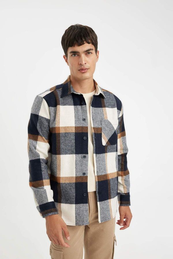 DEFACTO DEFACTO Regular Fit Plaid Lumberjack Flannel Long Sleeve Shirt