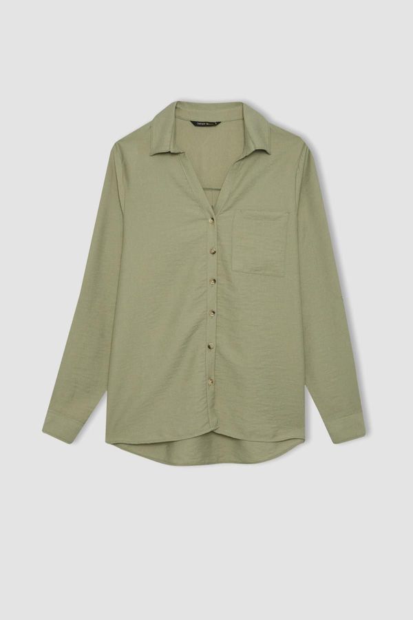 DEFACTO DEFACTO Regular Fit Pocket Long Sleeve Shirt