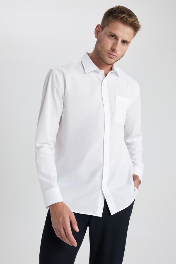 DEFACTO DEFACTO Regular Fit Poplin Long Sleeve Shirt