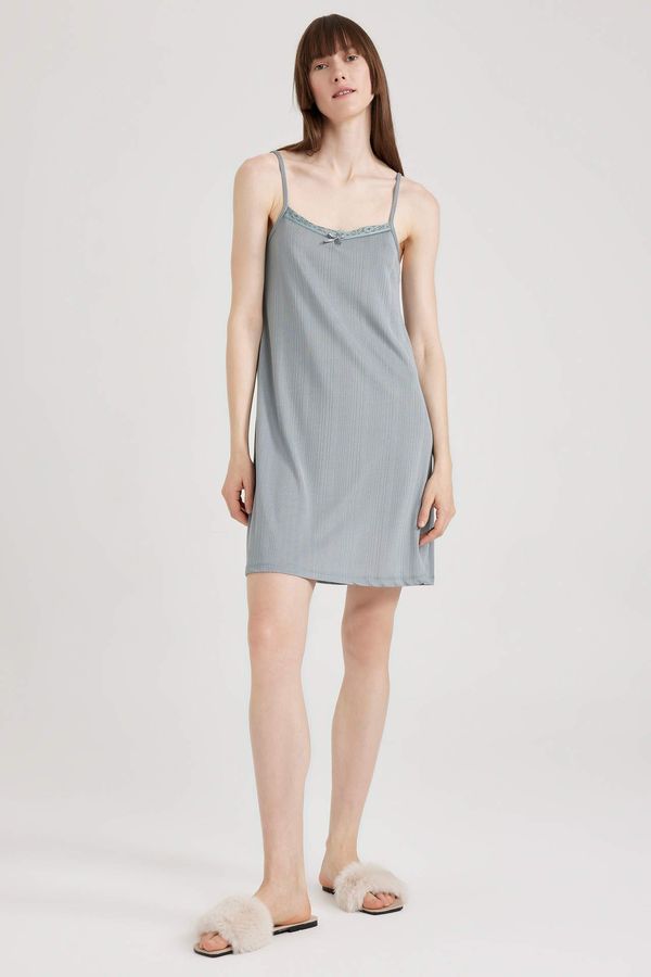 DEFACTO DEFACTO Regular Fit Strappy Knitted Dress