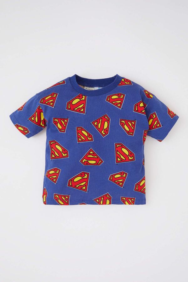 DEFACTO DEFACTO Regular Fit Superman Licensed Short Sleeve T-Shirt