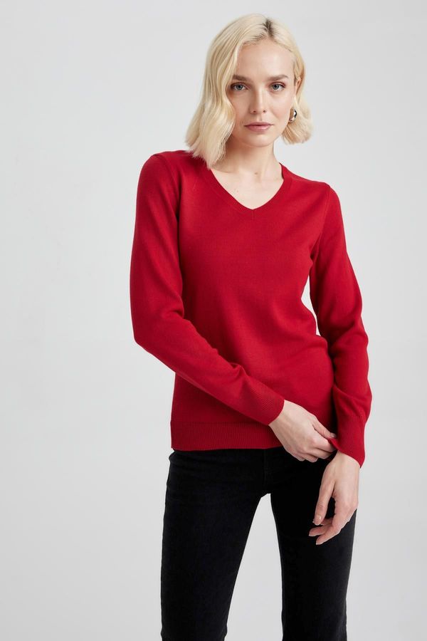 DEFACTO DEFACTO Regular Fit V Neck Sweater